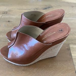 Micha Kors  collection slide wedges